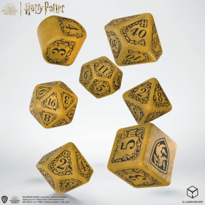 Zestaw kości Harry Potter modern: Hufflepuff - żółty