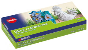 Sculpting clay: white self-hardening 500g