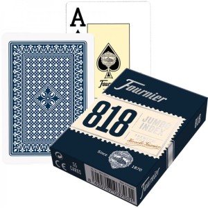 Karty do gry Fournier 818 Jumbo - niebieskie