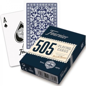 Karty do gry Fournier 505 Poker - niebieskie