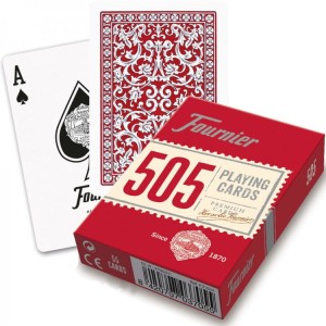 Karty do gry Fournier 505 Poker - czerwone