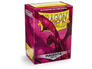 Koszulki na karty Dragon Shield Matte - magenta - 100 sztuk