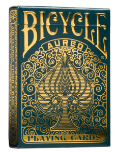 Karty do gry Bicycle: Aureo Gold - zielone