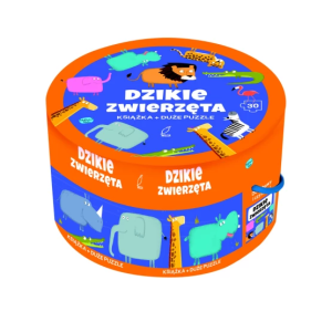 Książka i puzzle 30: Na okrągło - Dzikie zwierzęta