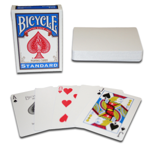 Karty do gry Bicycle: Blank Back - niebieskie