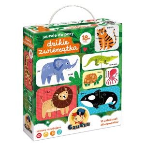  CzuCzu: Puzzle do pary - Dzikie Zwierzęta 15m+ 