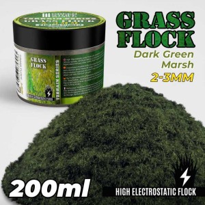 Green Stuff World: Posypka z trawki statycznej 2-3mm - Dark Green Marsh - 200 ml
