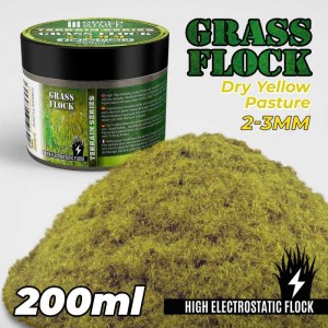 Green Stuff World: Posypka z trawki statycznej 2-3mm - Dry Yellow Pasture - 200 ml