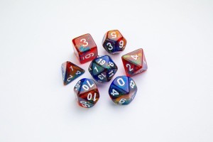 Komplet kości Gamegenic: Galaxy Series - Mars