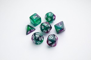 Komplet kości Gamegenic: Galaxy Series - Aurora
