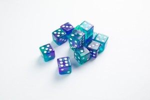 Komplet kości k6 (16mm) Gamegenic: Galaxy Series - Neptune