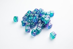 Komplet kości k6 (12mm) Gamegenic: Galaxy Series - Neptune