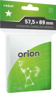 Rebel card sleeves: Standard American Medium (57,5x89 mm) Orion 100 pcs