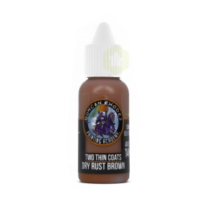 Two Thin Coats: Dry Rust Brown