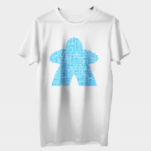 T-shirt: Meeple 2023 Blue/White - XL