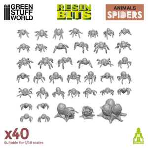 Green Stuff World: Małe pająki (40 elementów)