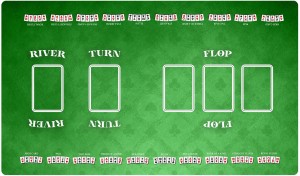 Mata gumowa Texas Hold'em 61x35 cm Full