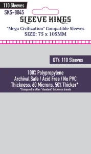 Koszulki na karty Sleeve Kings 75x105 mm 110 sztuk