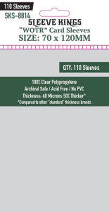 Koszulki na karty Sleeve Kings WOTR 70x120 mm 110 sztuk