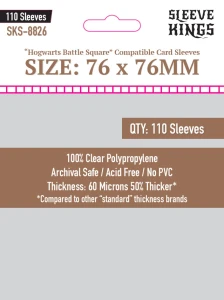 Koszulki na karty Sleeve Kings 76x76 mm 110 sztuk