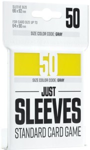 Koszulki na karty Gamegenic: Just Sleeves (66 x 92 mm) 50 sztuk - Yellow