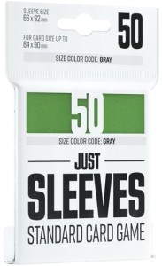 Koszulki na karty Gamegenic: Just Sleeves (66 x 92 mm) 50 sztuk - Green