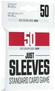 Koszulki na karty Gamegenic: Just Sleeves (66 x 92 mm) 50 sztuk - Red