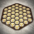 Planszetka pasująca do Neuroshima HEX 3.0 Maxi; HDF Wenge.webp