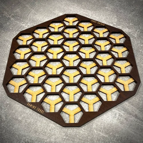 Planszetka pasująca do Neuroshima HEX 3.0 Maxi; HDF Wenge.webp