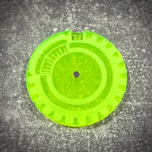 Licznik / dial do gier 1-24 - fluo żółty