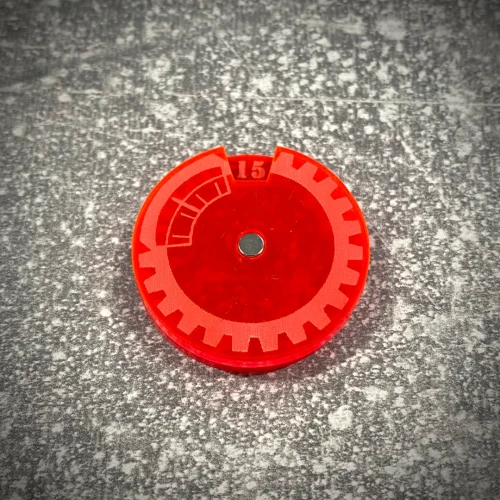 Licznik; Dial 1-15, kolor Czerwony Fluo.webp
