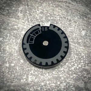 Licznik / dial do gier 1-15 - lity czarny