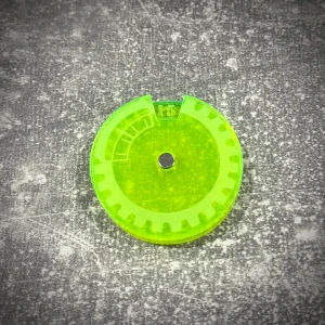 Licznik / dial do gier 1-15 - fluo zielony