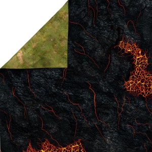 Mata lateksowa dwustronna: Pola Lawy 36"x36" / 91,5x91,5 cm