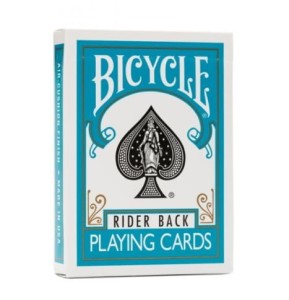 Karty do gry Bicycle: Rider back - turkusowy