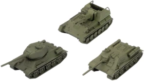 World of Tanks: Gra Figurkowa - Soviet - Tank Platoon (T-34-85, SU-76M, SU-85)
