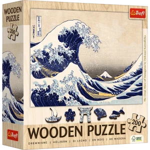 Wooden puzzle 200 - The Great Wave off Kanagawa, Hokusai Katsushika