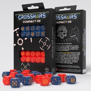 Komplet Crosshairs Compact D6: Cobalt & Red