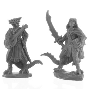 Reaper Miniatures: Dragonfolk Bard and Thief