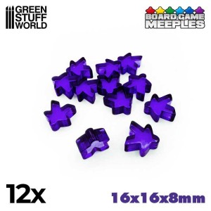 Green Stuff World: pionki 16x16x8mm - fioletowe