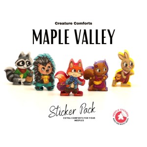 Meeple Stickers: zestaw naklejek do Klonowa Dolina