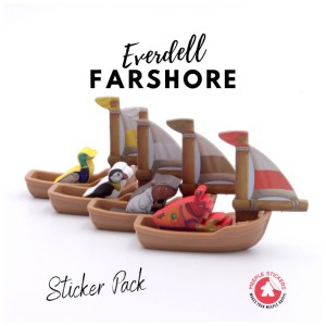 Meeple Stickers: zestaw naklejek do Everdell: Farshore