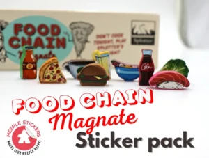 Meeple Stickers: zestaw naklejek do Food Chain Magnate