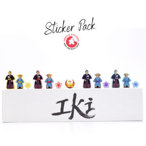 Meeple Stickers: zestaw naklejek do Iki