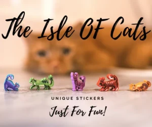 Meeple Stickers: zestaw naklejek do Wyspa Kotów