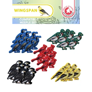 Meeple Stickers: znaczniki gracza i naklejki do Na Skrzydłach