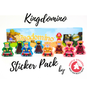 Meeple Stickers: zestaw naklejek do Kingdomino