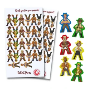 Meeple Stickers: zestaw naklejek do Zaginiona Wyspa Arnak + dodatek