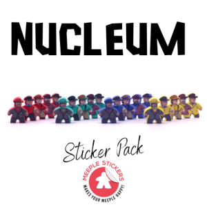 Meeple Stickers: zestaw naklejek do Nucleum
