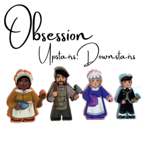 Meeple Stickers: zestaw naklejek do Obsession: Upstairs, Downstairs